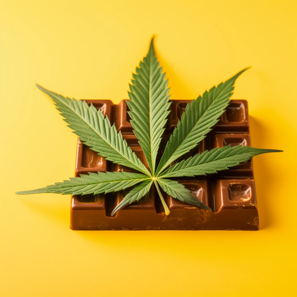 Edibles Circle Background Orange