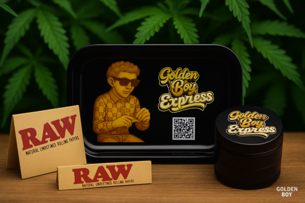 GoldenBoy Grinder & Tray Set