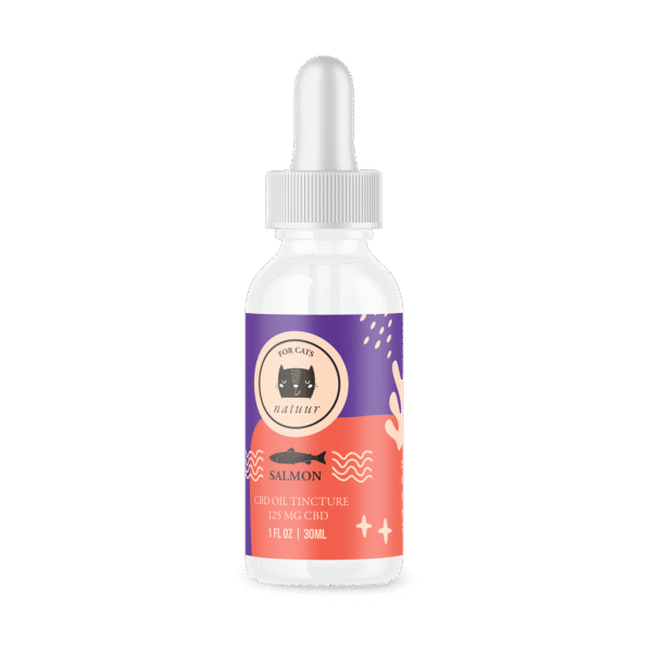 Salmon 125 mg CBD Oil Tincture for Cats