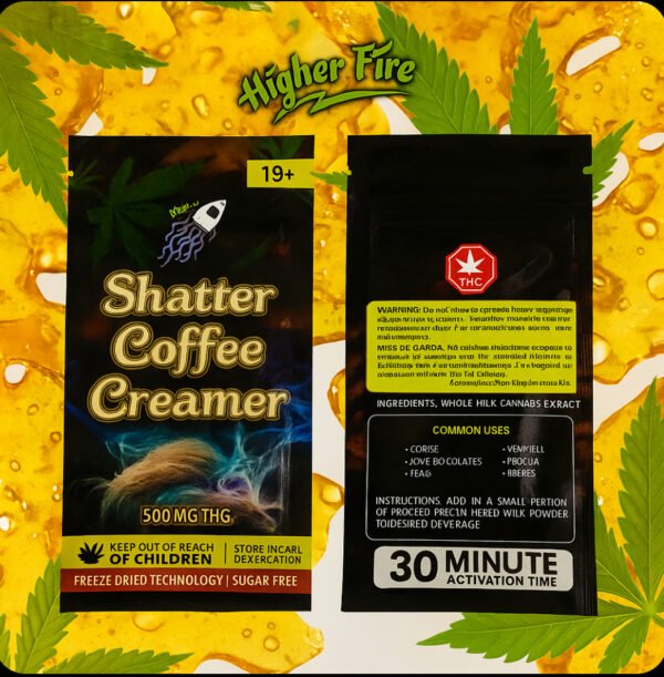 500MG THC Shatter Coffee Creamer