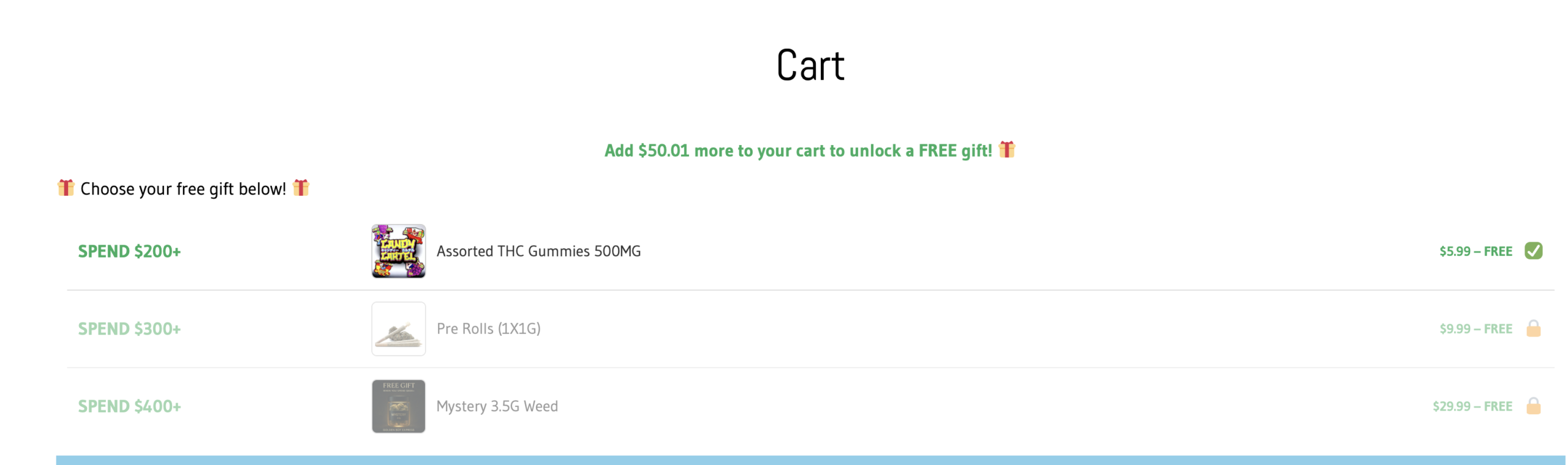 Golden Boy Express Checkout page 1