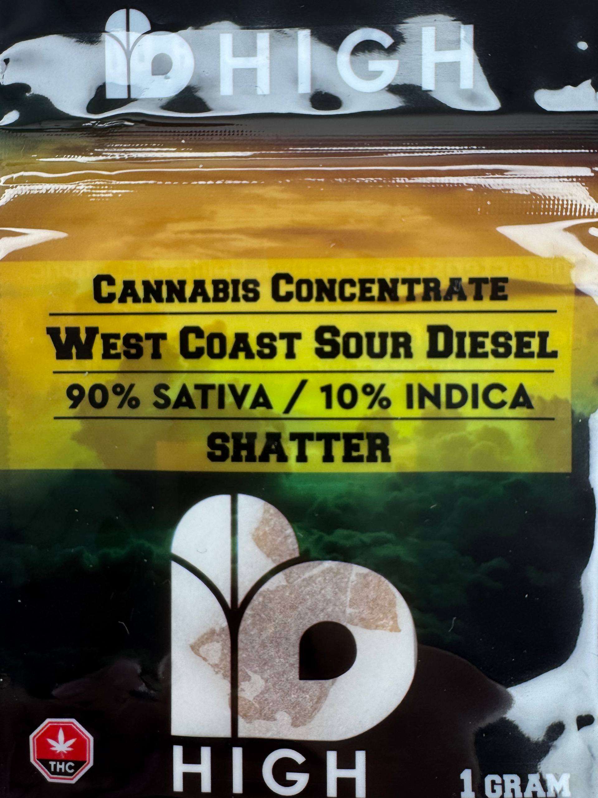 IB High Shatter West Coast Sour Diesel