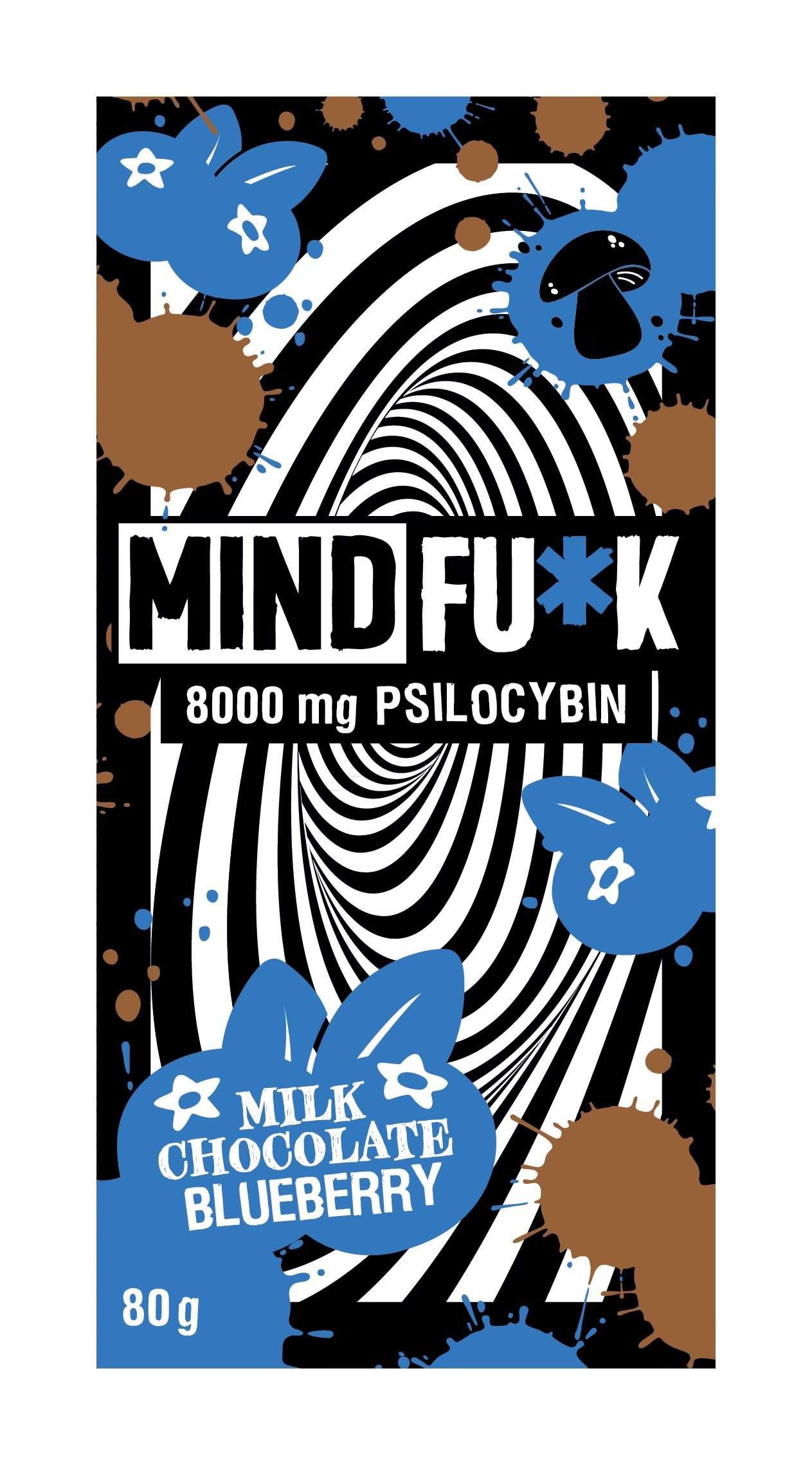Psilocybin Chocolate Bar 8000MG - Milk Chocolate Blueberry 1 Psilocybin Chocolate Bar 8000MG - Milk Chocolate Blueberry