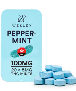 100mg THC Peppermint Mints - Product Image