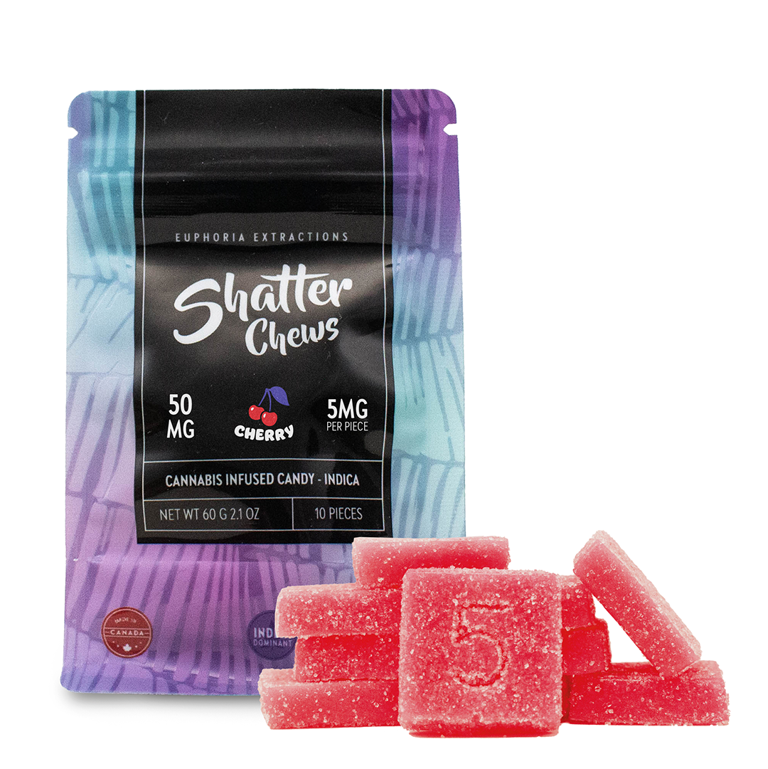 Indica Shatter Chews 50mg 2 Indica Shatter Chews 50mg