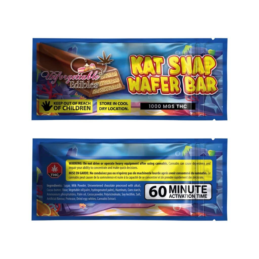 Kat Snap Wafer Bars 1000 THC Chocolate 1 Kat Snap Wafer Bars 1000 THC Chocolate - Product Image