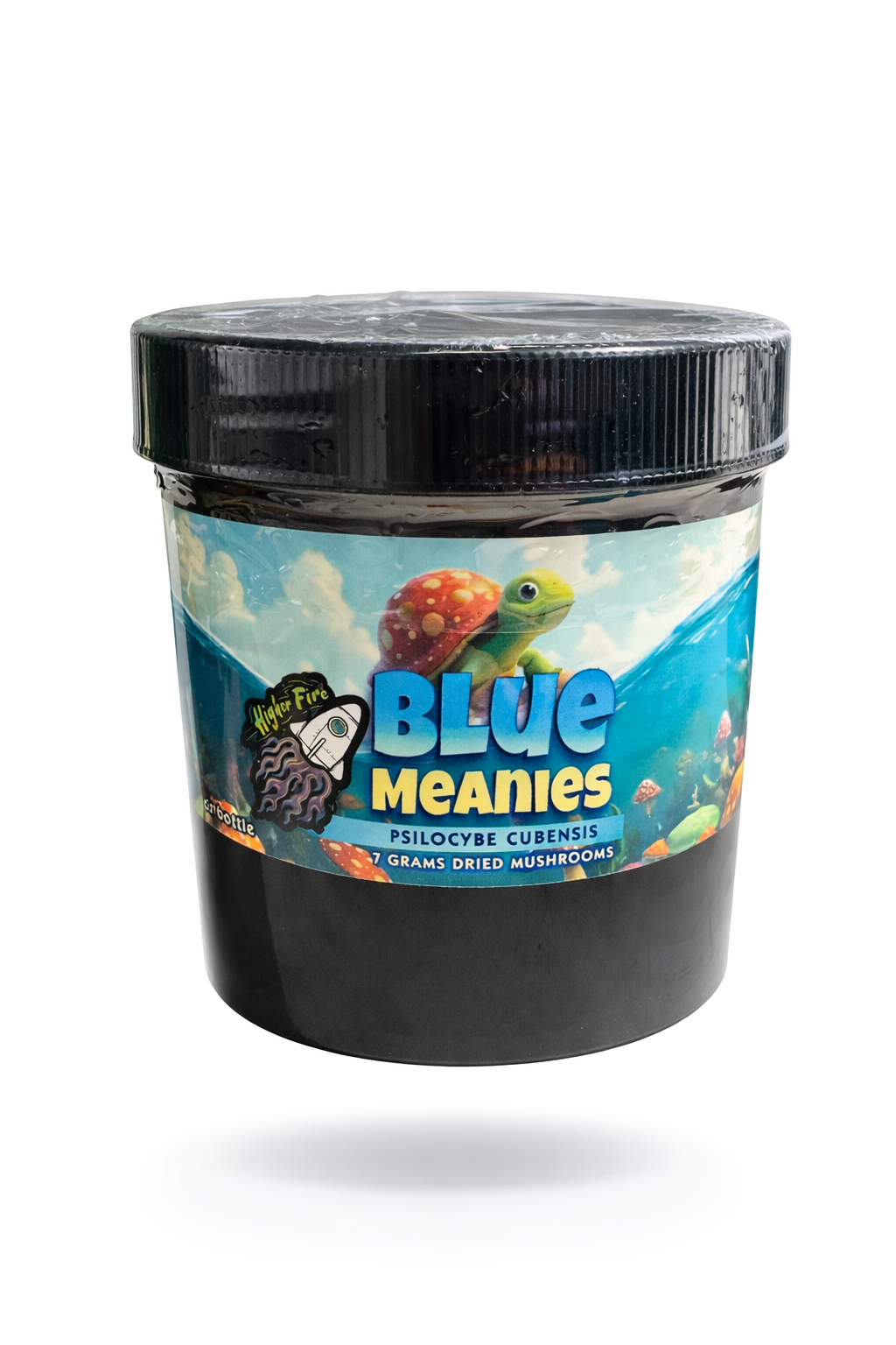 Blue Meanies 7G Dried Mushrooms Jar 1 Blue Meanies 7G Dried Mushrooms Jar