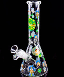 Rick & Morty Themed Glass Bong 10 inc