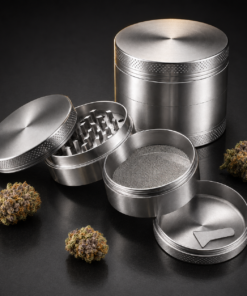 Zinc- Silver Herb Grinders