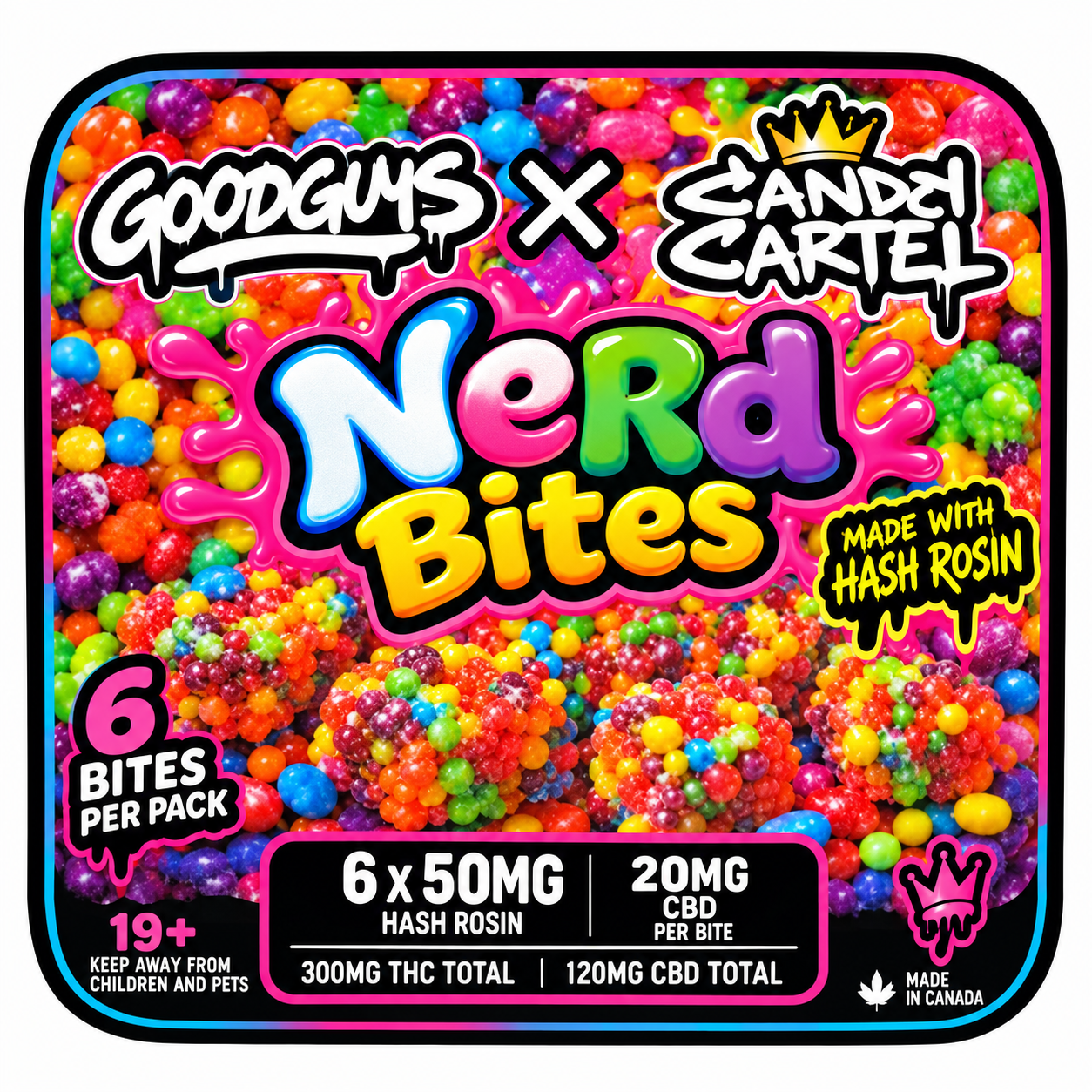300MG CBD Hash Rosin Nerd Bites 2 300MG CBD Hash Rosin Nerd Bites - Image 2